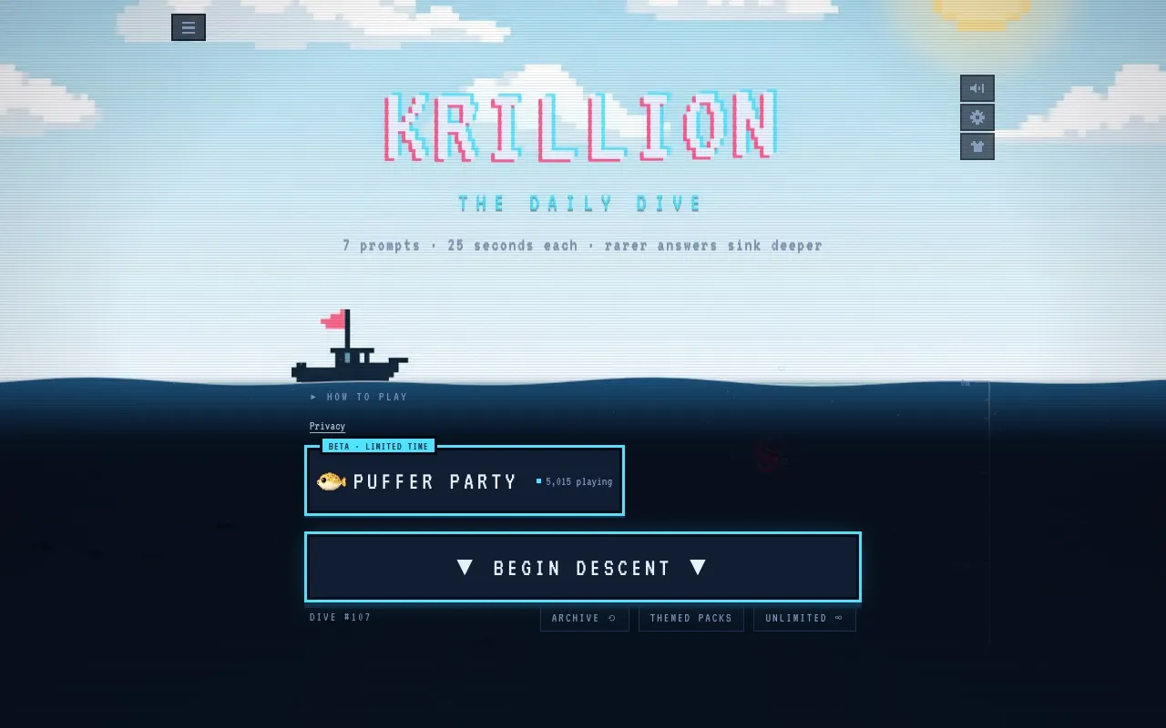 Krillion game screenshot