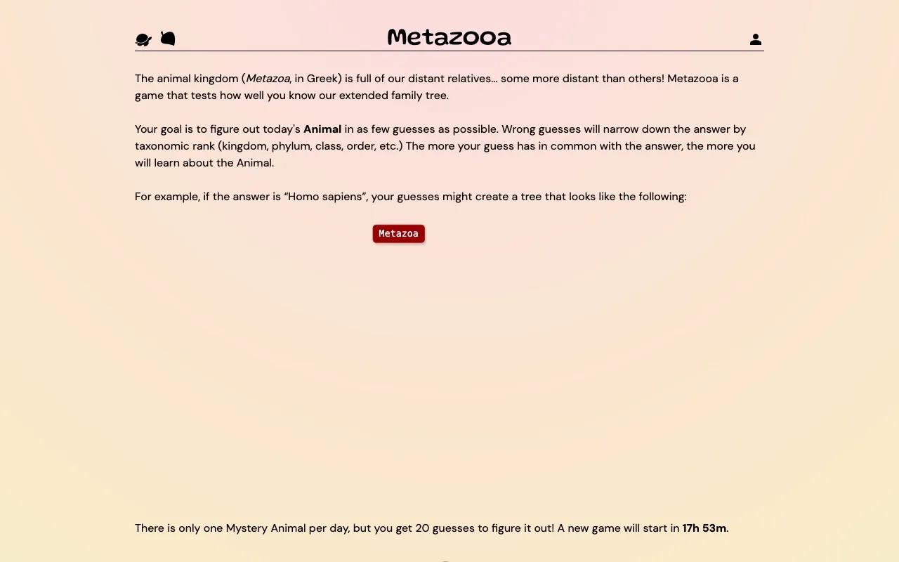 Metazooa game screenshot